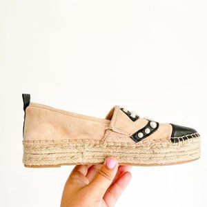 Sam Edelman Tan Suede Celton Espadrille Slip ons